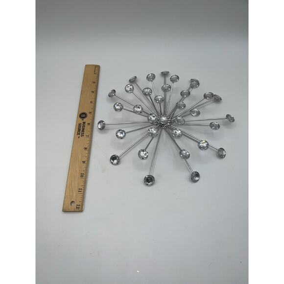 Other - Unique Silver Bursting Star Sputnik Metal Wall Art Modern Bling Shiny Silver